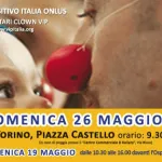 Torino, domenica in piazza Castello la ”giornata del naso rosso”