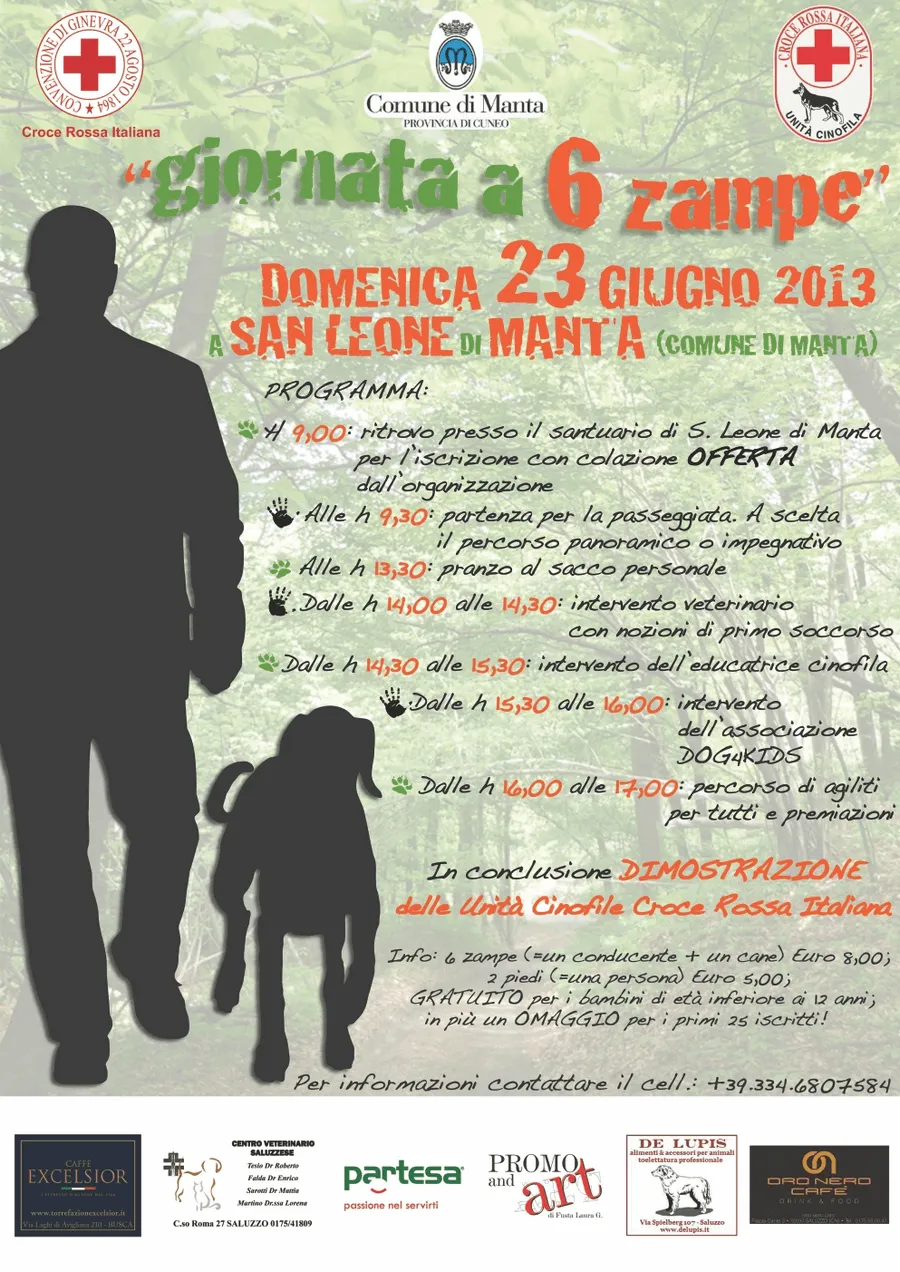 La giornata a sei zampe a Manta (CN)