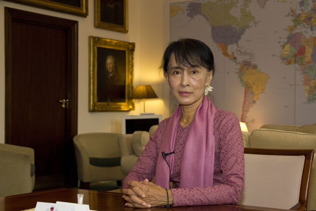 Il premio Nobel per la Pace Aung San Suu Kyi