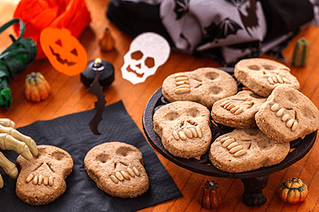 biscotti teschio halloween
