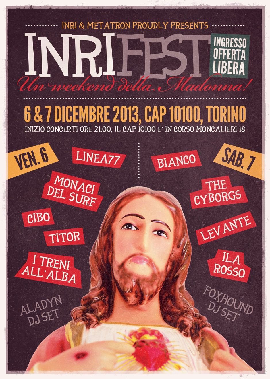 Inri festival torino musica natale 