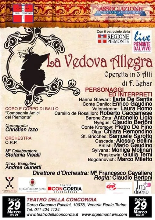 A Venaria “La Vedova allegra”