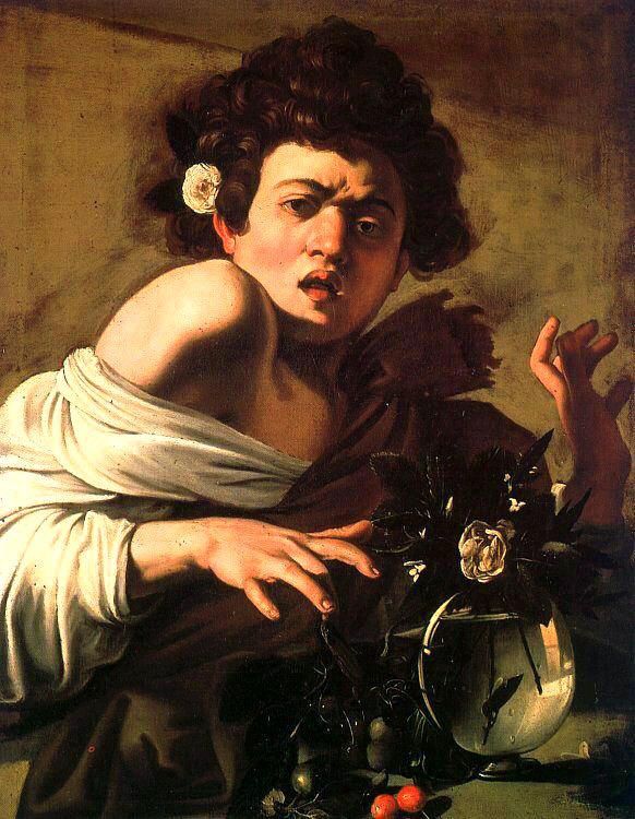 RAGAZZO MORSO DA UN RAMARRO CARAVAGGIO