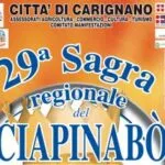 29ª Sagra regionale del “Ciapinabò” a Carignano