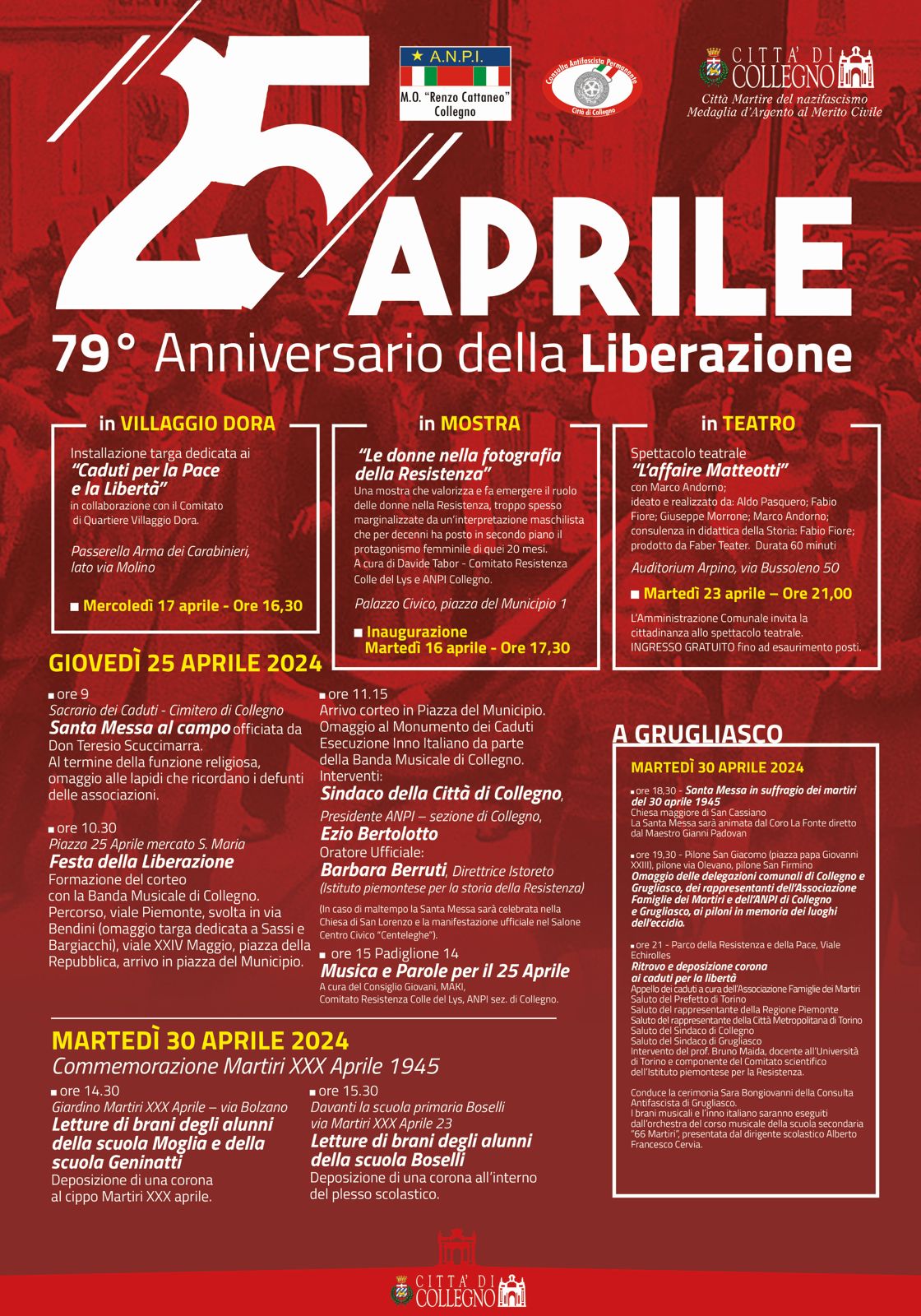 25 aprile a Collegno 2024