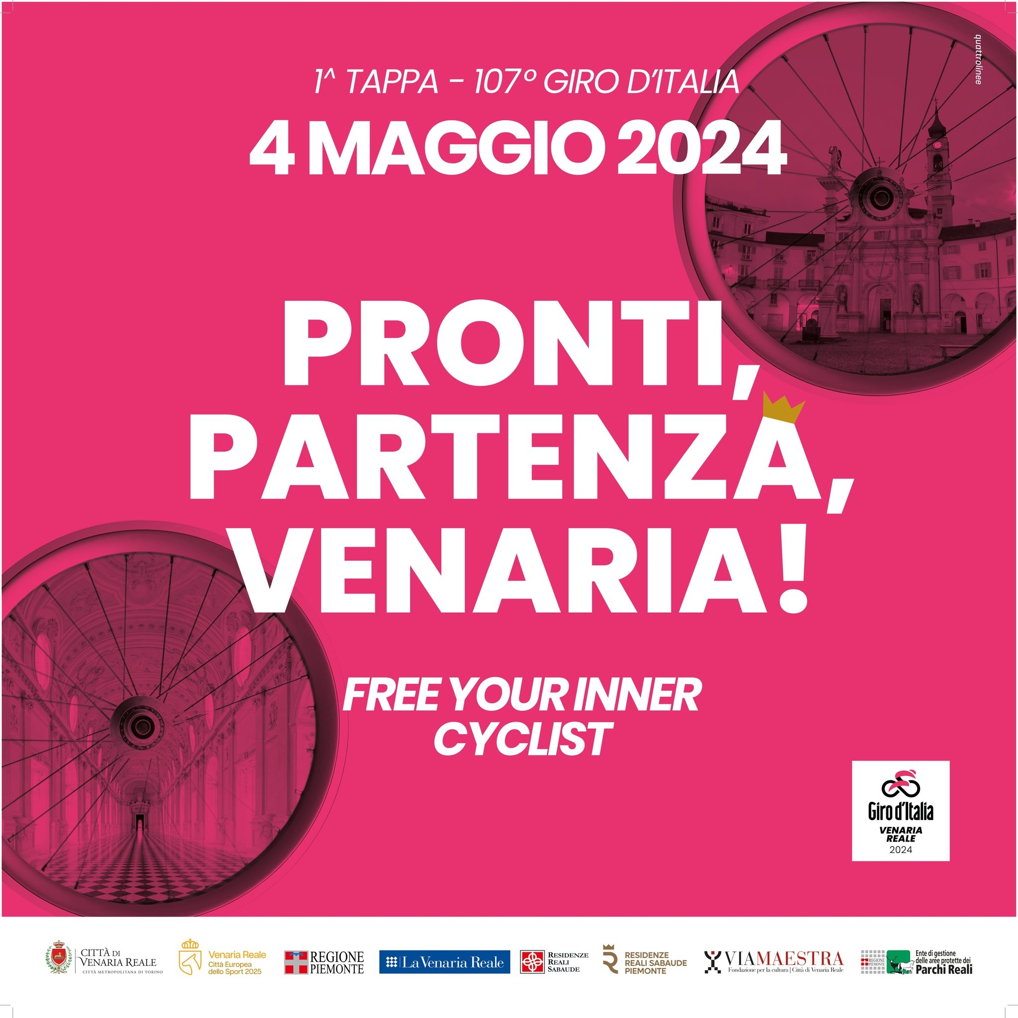 VENARIA-DRUENTO - Tutto pronto per la «Pedalata in Rosa: aspettando il Giro d'Italia»
